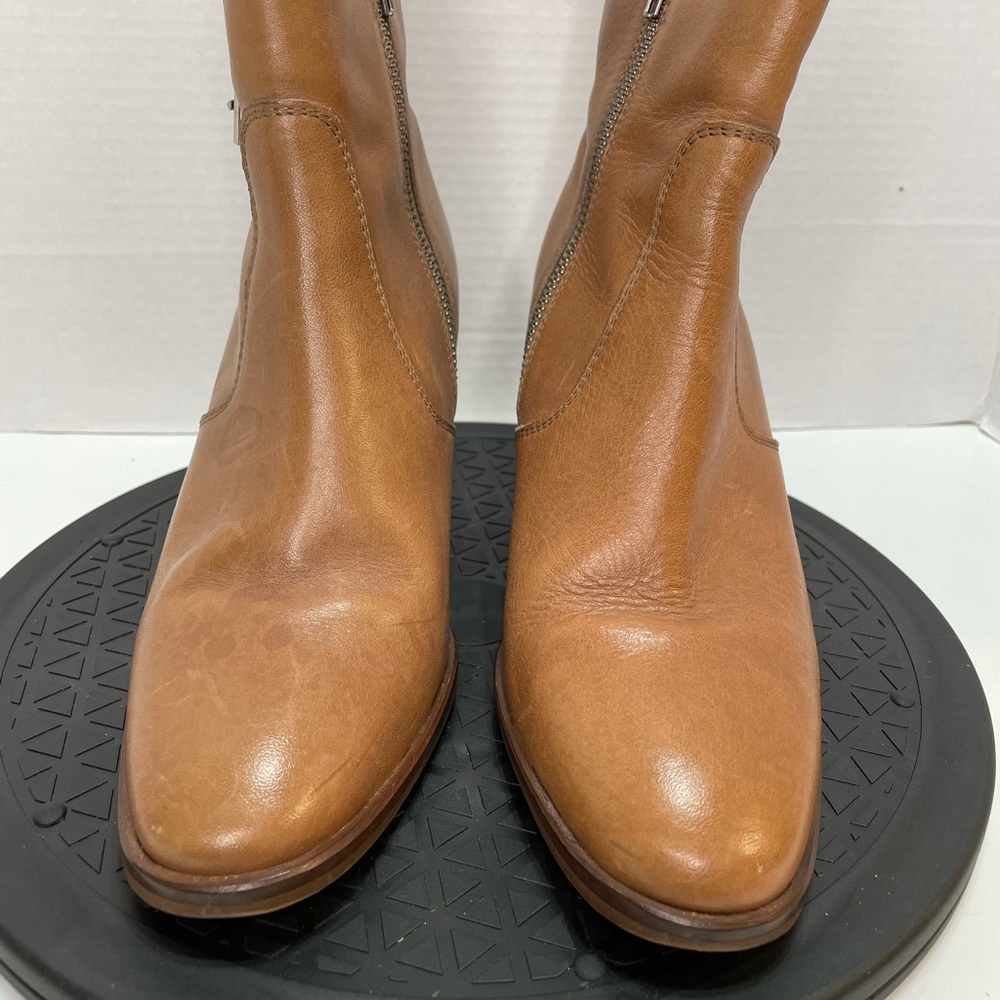J Crew Dean Tan Leather Buckle Ankle Boots - Picture 4 of 11